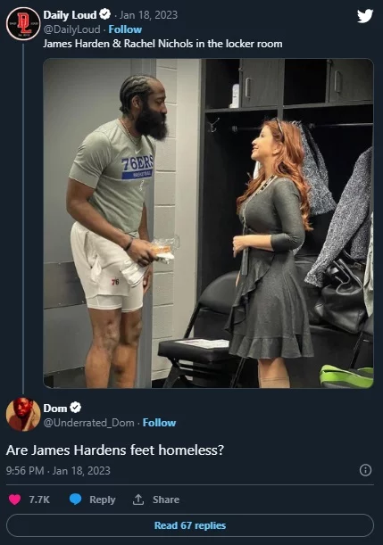 james harden rotten feet