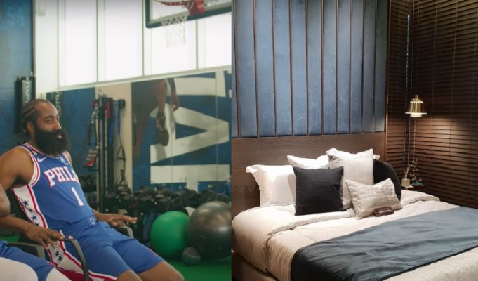 James Harden Arriving in Pajamas and Bedroom Slippers Pregame Outfit Sparks Conspiracy Theory He Just Woke Up Before First Game of Season