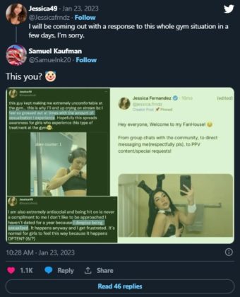 Jessica49 OnlyFans Leak Rumor Trends After Gym Video 'Feminist Scammer