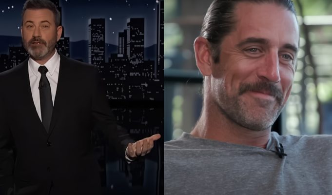 Conspiracy Theory Jimmy Kimmel Is on Jeffrey Epstein's Client List Trends after He Dissed Aaron Rodgers with "Tin Foil Hatter" Remark