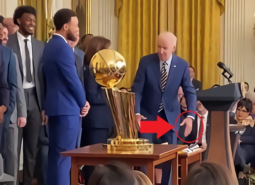 Joe Biden clowning Steve Kerr with joke about him having too many championship rings during Warriors White House Visit