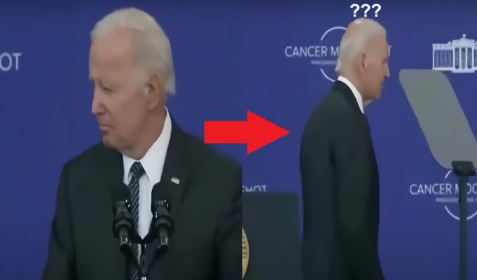 Did Joe Biden Get Lost on Stage After Speaking at John F. Kennedy Presidential Library and Museum in Boston?