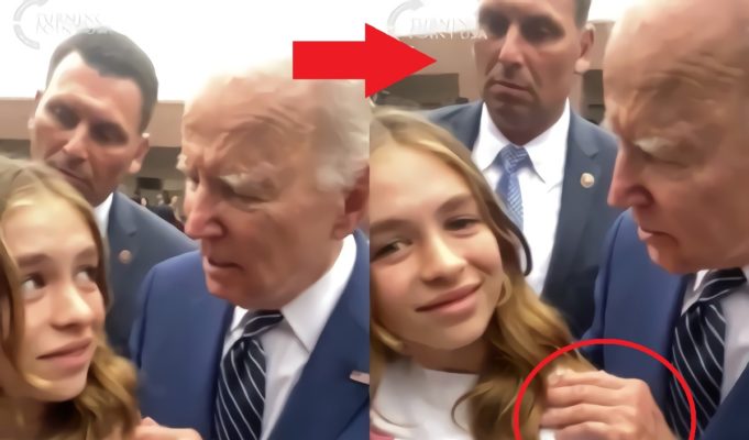 Secret Service Accused of Trying to Hide Joe Biden Making Young Girl Uncomfortable With Creepy Comment and Shoulder Rub after Speech