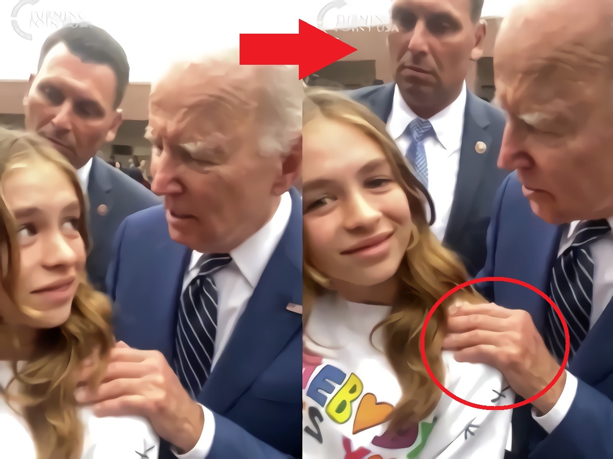 Secret Service Accused of Trying to Hide Joe Biden Making Young Girl Uncomfortable With Creepy Comment and Shoulder Rub after Speech