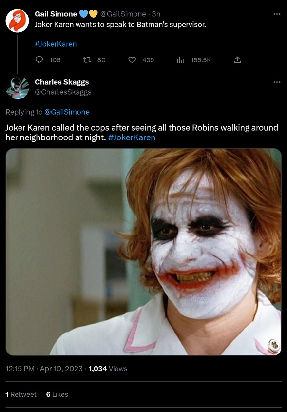 Here's Why Joker Karen Memes, Art, and Hashtag #JokerKaren are Trending on Social Media