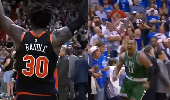 Julius Randle Compared to Glen Davis After Pushing Down Tom Thibodeau While Celebrating Game Winner Against Miami Heat