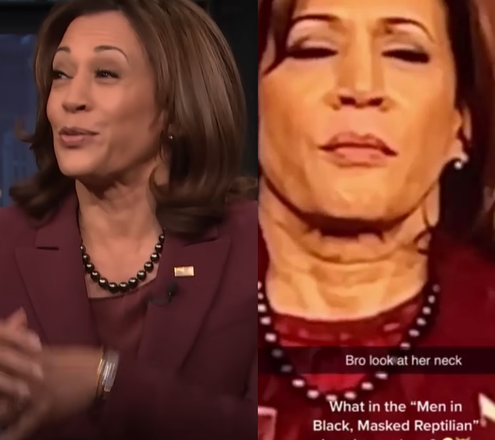 Video of Kamala Harris' Neck Sparks Robot Double Mask Conspiracy Theories Inspired by 'Men in Black' Movies