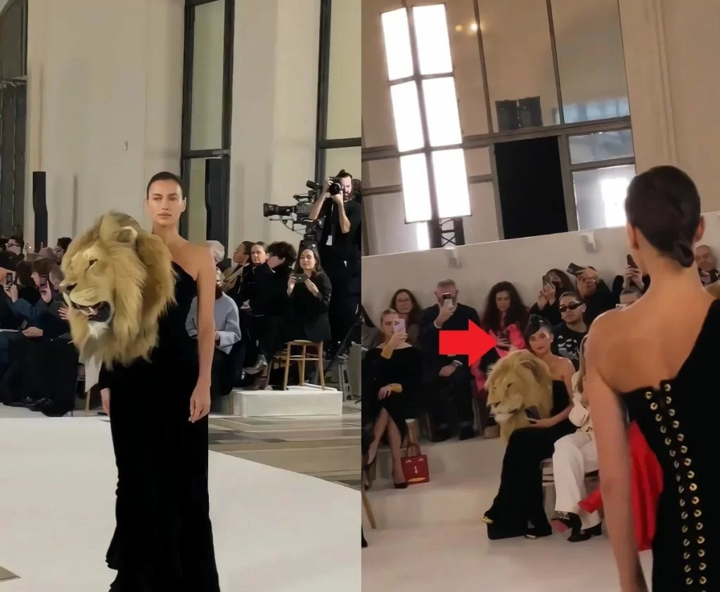 Kylie Jenner 'Death Staring' Model Irina Wearing Her Same Lion Head Dress Outfit at Schiaparelli's Paris Fashion Week Show Goes Viral