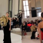Was Kylie Jenner 'Death Staring' Model Irina For Wearing Her Same Lion Head Dress Outfit at Schiaparelli's Paris Fashion Week Show?