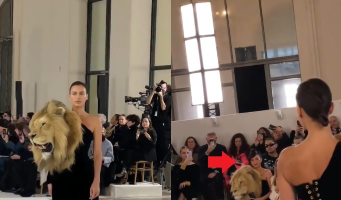 Was Kylie Jenner 'Death Staring' Model Irina For Wearing Her Same Lion Head Dress Outfit at Schiaparelli's Paris Fashion Week Show?