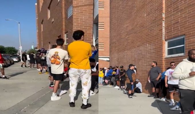 Long Line Waiting For Lebron and Kyrie at Drew League 2022 Goes Viral