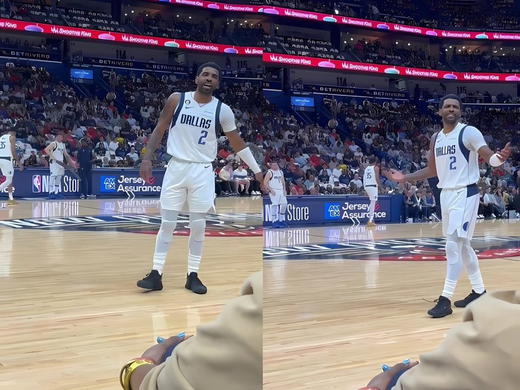 Kyrie Irving Confronts Heckler Who Tried to Tell Him How to Play Basketball During Pelicans vs Mavericks