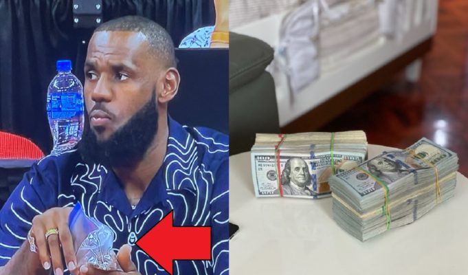 Frugal King? Lebron James' Ziplock Bag at Summer League Sparks Twitter Thread about Lebron Being Cheap