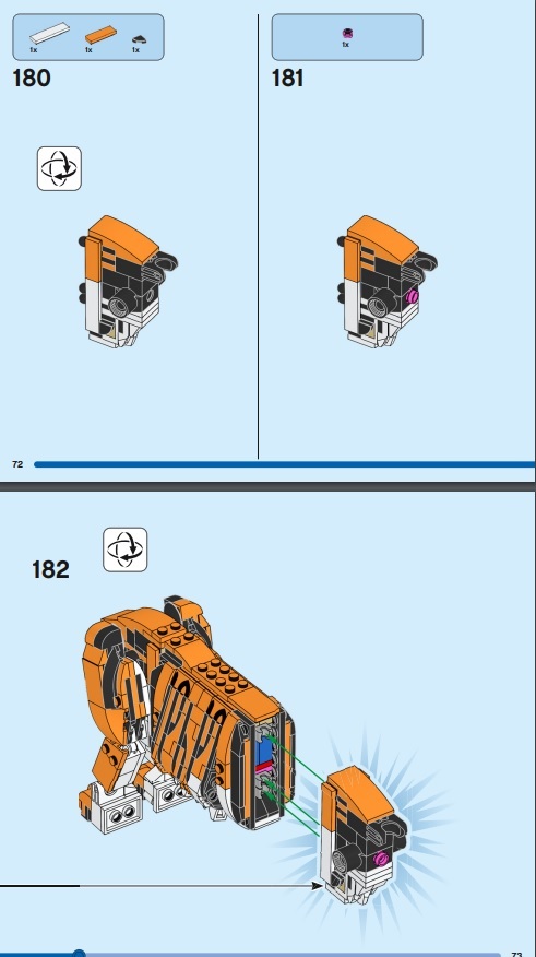 LEGO Creator 3-in-1 Majestic Tiger Set Butthole controversy instructions proof.