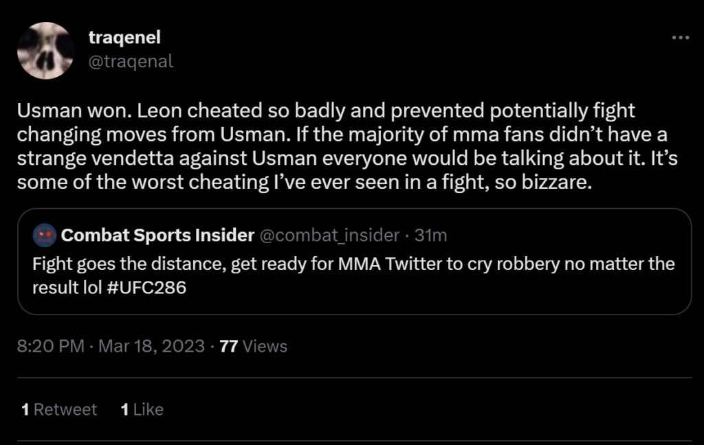 Leon Edwards cheating to beat Kamaru Usman at UFC 286 evidence