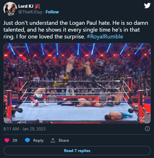 Papa John's Pizza Reacts to Logan Paul Mid-Air Collision with King Ricochet at Royal Rumble