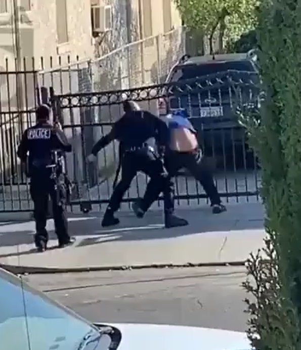 Video of LAPD Officer Frank Hernandez Beating Up Handcuffed Man in Boyle Heights