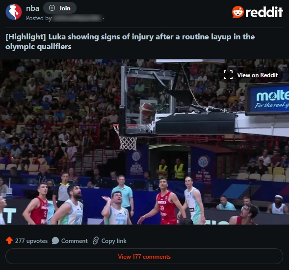 A Video Showing Luka Doncic in Pain Doing Routine Layups 7 Months Ago Was Mysteriously Taken Down Prior to the Trade for Anthony Davis