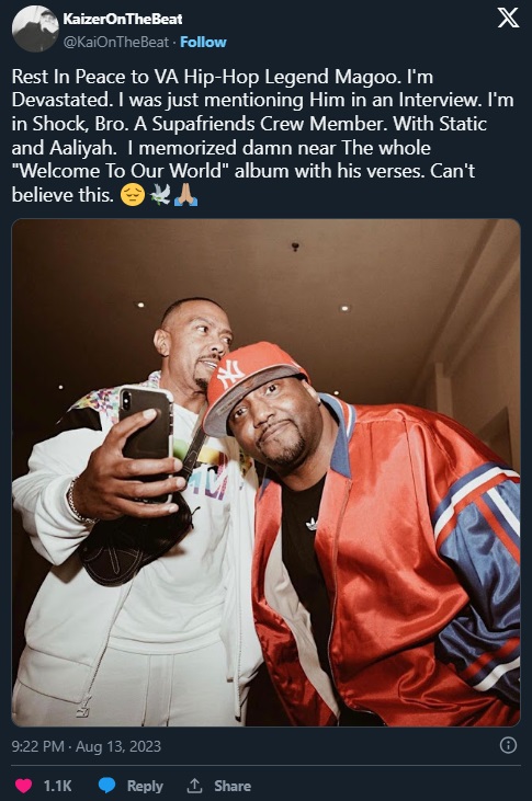 Kaizer on the Beat tells a story about Magoo after learning of his death