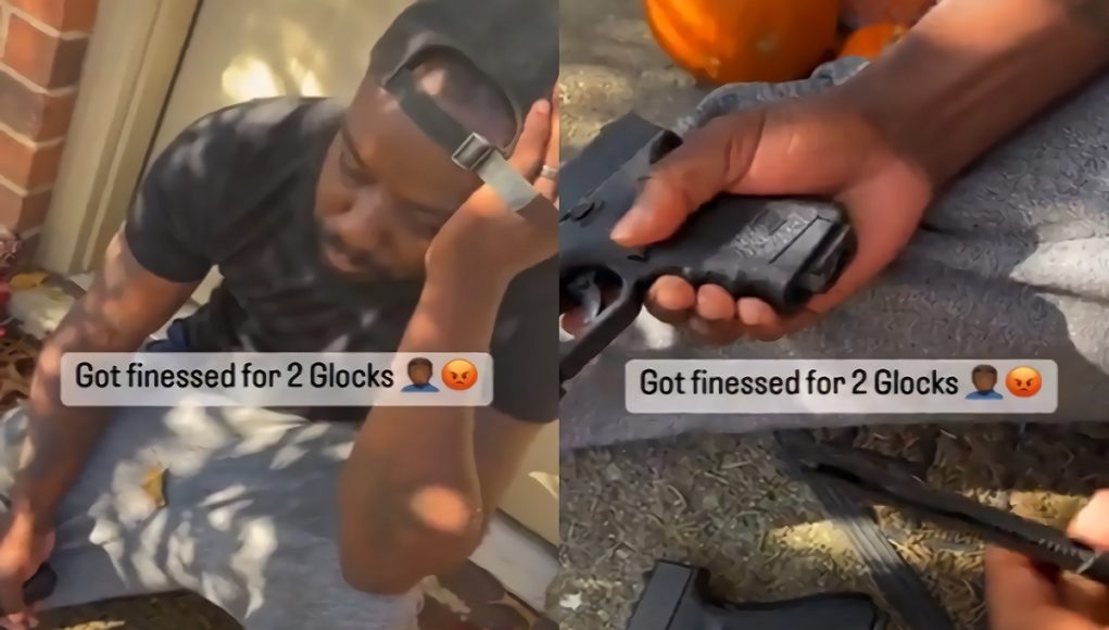 man-cries-on-ig-live-after-buy-fake-3D-printed-glock-guns-from-scammers-4