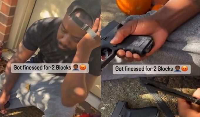 Man Breaks Down Crying on IG Live After Buying Fake 3D Printed Glock Guns from Scammers