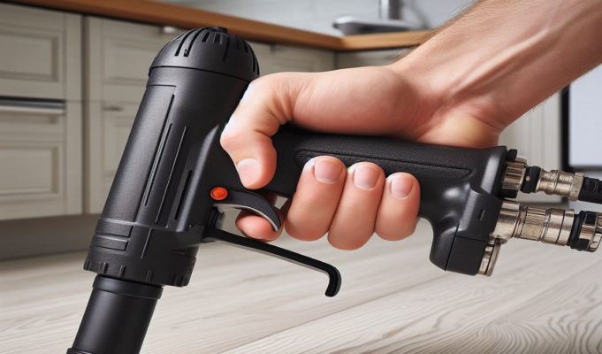 man-using-compressed-air-to-remove-floor