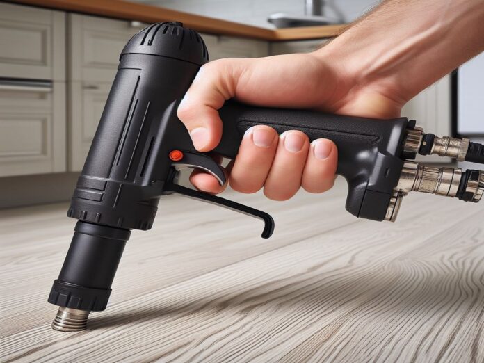 man-using-compressed-air-to-remove-floor