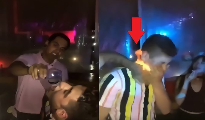 Video: Why was a Man's Face on Fire After Drinking Alcohol Shot at Club?