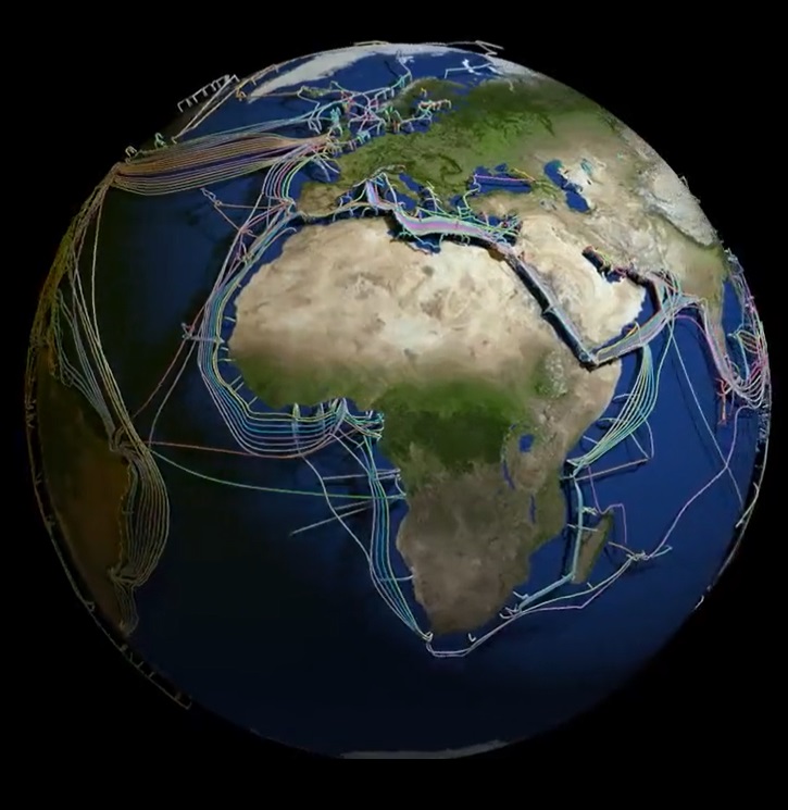 Viral Map of Submarine Internet Cables Fuels Theory that Earth is Now a Super Computer