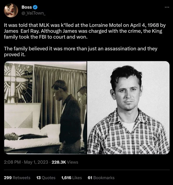 Conspiracy Theory Martin Luther King Jr. Was Suffocated in His Hospital Room after Surviving Shooting Trends after Viral Twitter Thread