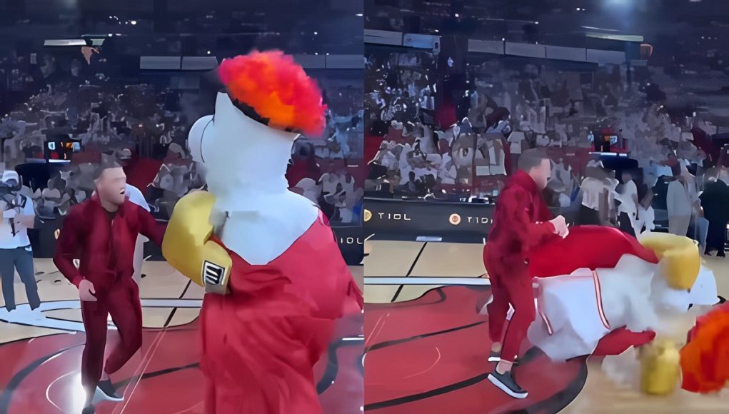 mcgregor-knocked-out-heat-mascot-1