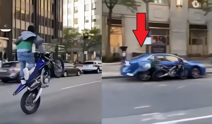 Did Meek Mill Crash His Dirt Bike into a Toyota Camry in Philadelphia? Video Goes Viral