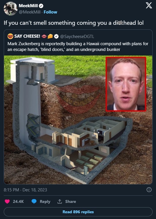 Why are Billionaires Building Underground Bunkers in 2023? Meek Mill
