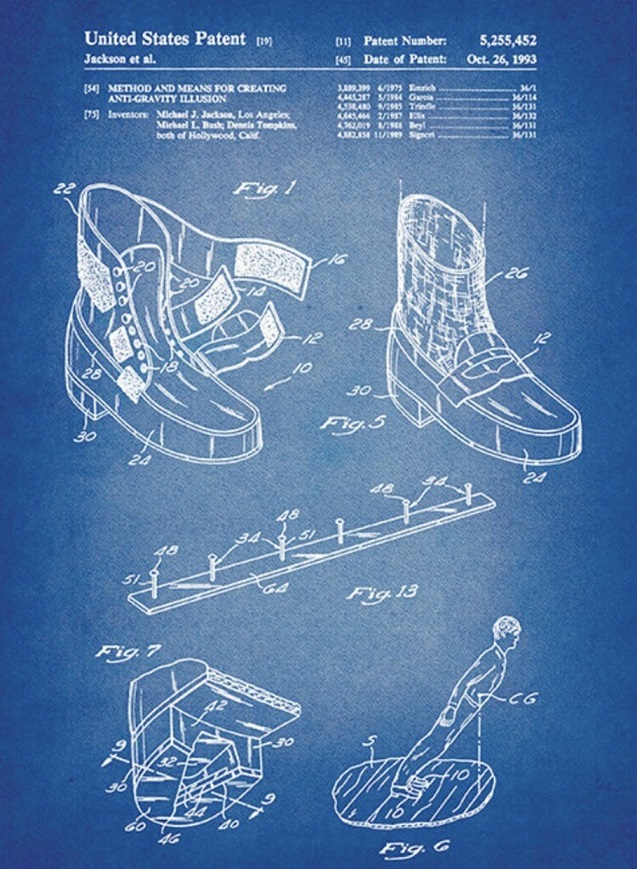 Michael Jackson Anti-gravity boots patent details