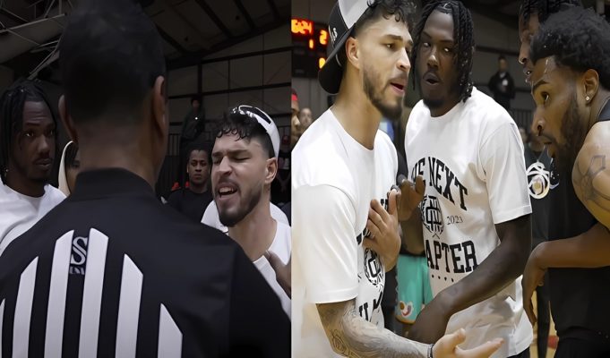 Craziest 1v1 Ever? Referee with PTSD, Hoodie Qel Gets Ball Thrown at His Head, Moon Beats Player 30 Pounds Heavier