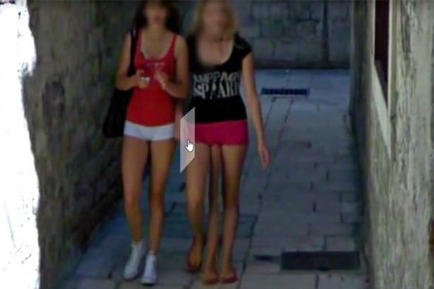 Mutant Woman with Three Legs Spotted in Split Croatia on Google Maps Streets View