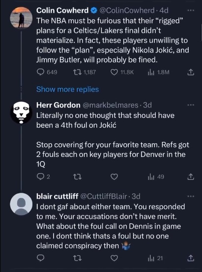 Why People Believe NBA Referee Eric Lewis' Burner Account @CuttliffBlair, aka Blair Cuttliff on Twitter Got Exposed