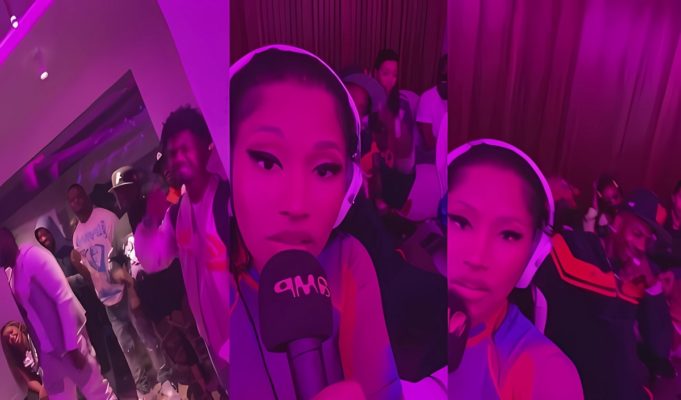 Nicki Minaj Dubbed Scarface after 'Calling Shots' Video in Room Full of Goons During Queen Radio