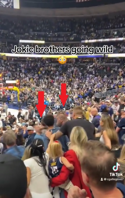 The Moment Nikola Jokic Brother Strahinja Punched a Fan after Jamal Murray's game winner