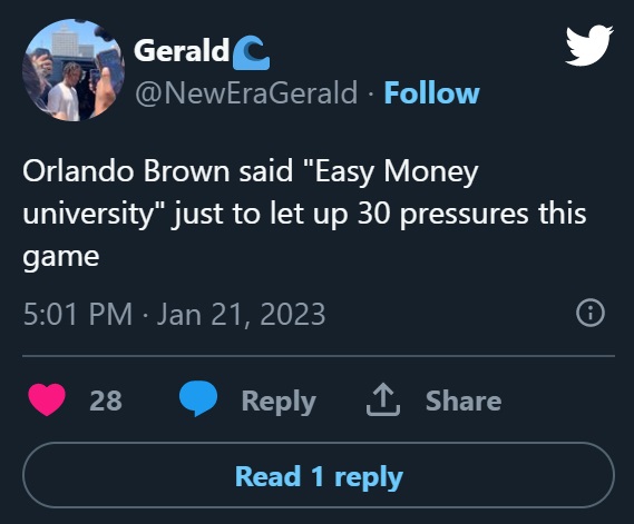Here's Why Orlando Brown Says 'Easy Money University' During Kansas City Chiefs Games