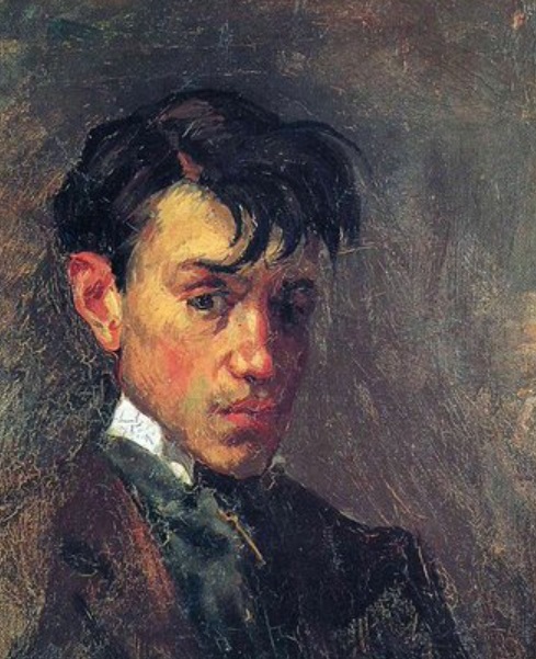 Pablo Picasso's First Self-Portrait from 1896 compared to his Last Self-Portrait from 1972