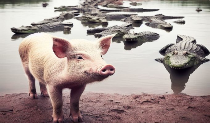 pig-falls-into-lake-of-crocodiles