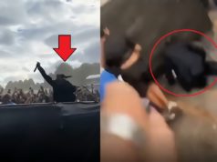 Playboi Carti Falling Off Stage Then Recovering in a Few Seconds at Wireless Fes...