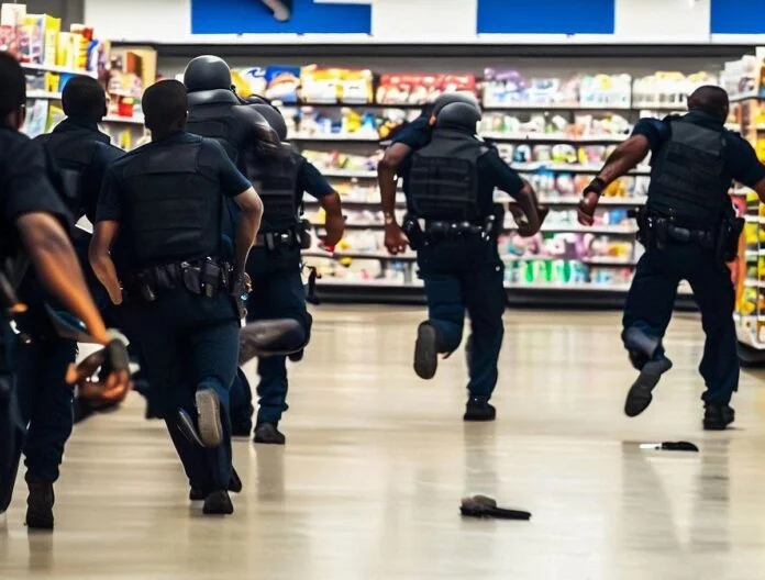 police-chasing-sex-offender-through-walmart-in-georgia