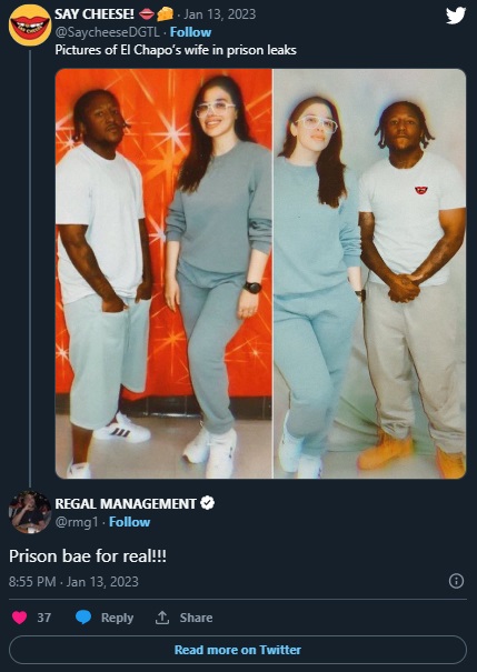Is El Chapo Wife Dating a Black Man Inmate Named 'Michelle Hebron'? New Prison Photo Sparks Cheating Conspiracy Theories
