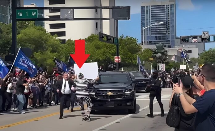 protester-donald-trump-motorcade