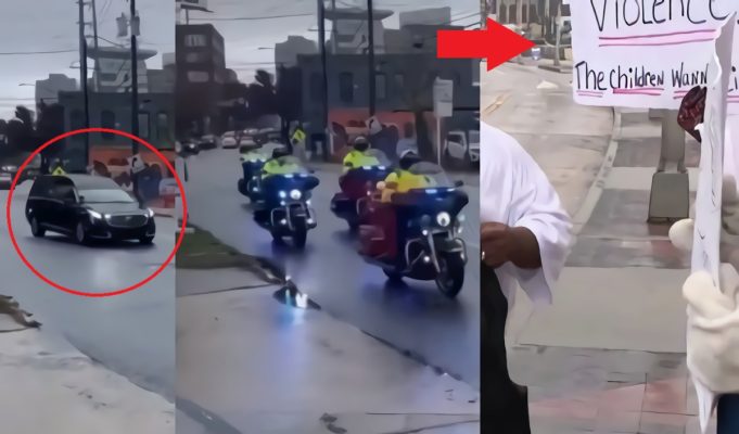 Gun Violence Protesters Line Streets of Takeoff's Funeral as Coffin Motorcade Rides Through Atlanta in Viral Video