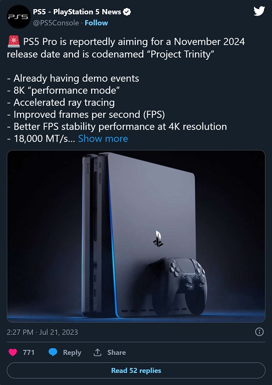 New PS5 Pro 'Project Trinity' Details Leak Alleging an 8K Performance Mode, 30 Workgroup Processor, Demo Kit Release Date, and Much More