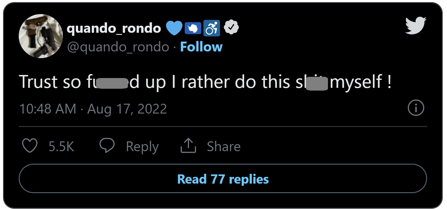 Quando Rondo's Last Tweet Before Getting Shot Sparks Conspiracy Theory ...