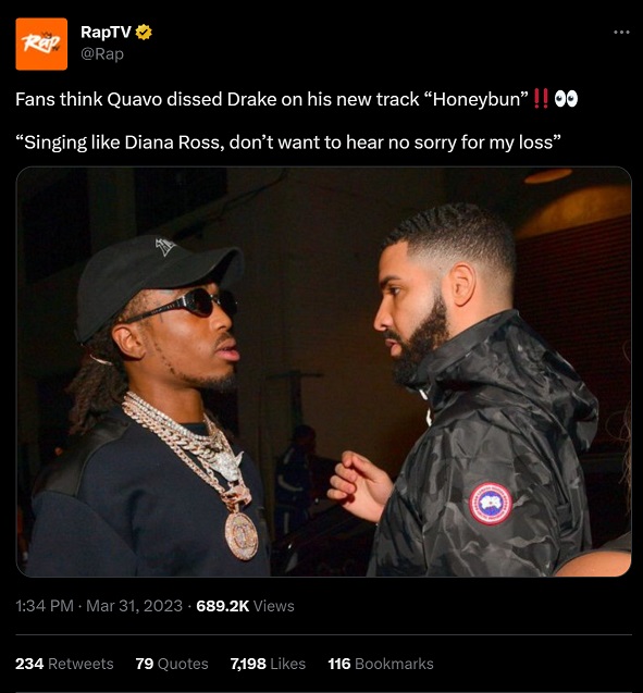 Did Quavo Diss Drake and Declare War on J Prince in 'Honey Bun' Lyrics?